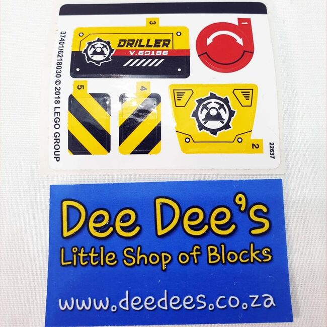 Mining Heavy Driller, Lego 60186, Dee Dee's - Little Shop of Blocks (Dee Dee's - Little Shop of Blocks), City, Johannesburg, Abbildung 2