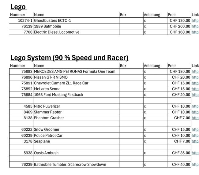 Divers. Gemäss Liste, Lego, Lego Verhandelbar. Neue Preise 24.05.25, other, Läufelfingen, Image 2