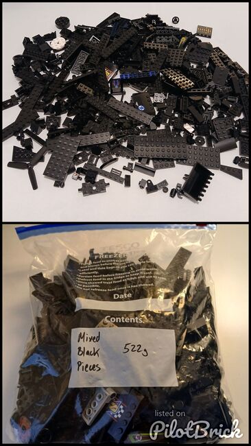 Mixed Black Pieces - 522g, Lego, Giles, Diverses, Exeter, Abbildung 3