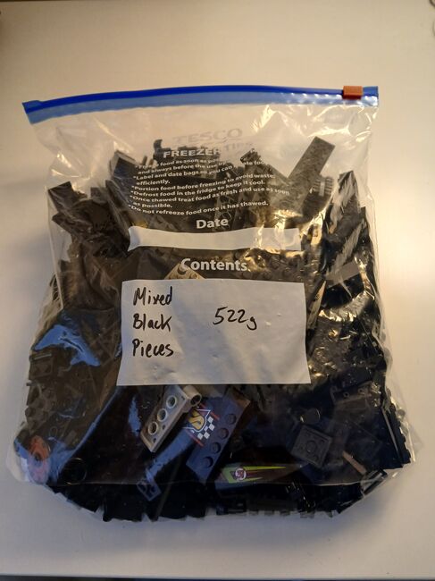 Mixed Black Pieces - 522g, Lego, Giles, Diverses, Exeter, Abbildung 2