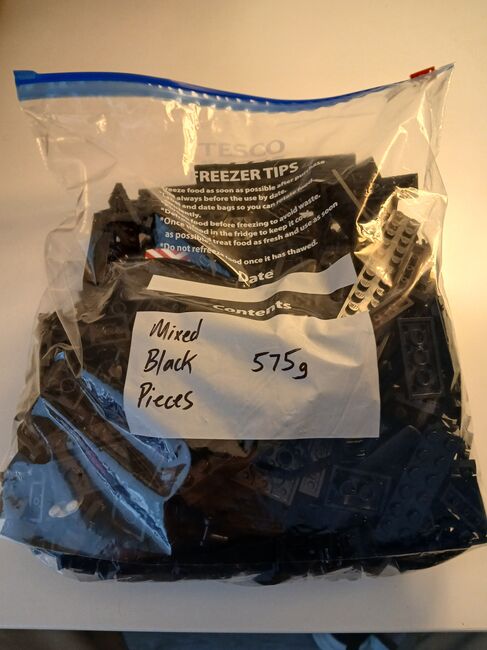 Mixed Black Pieces - 575g, Lego, Giles, other, Exeter, Image 2