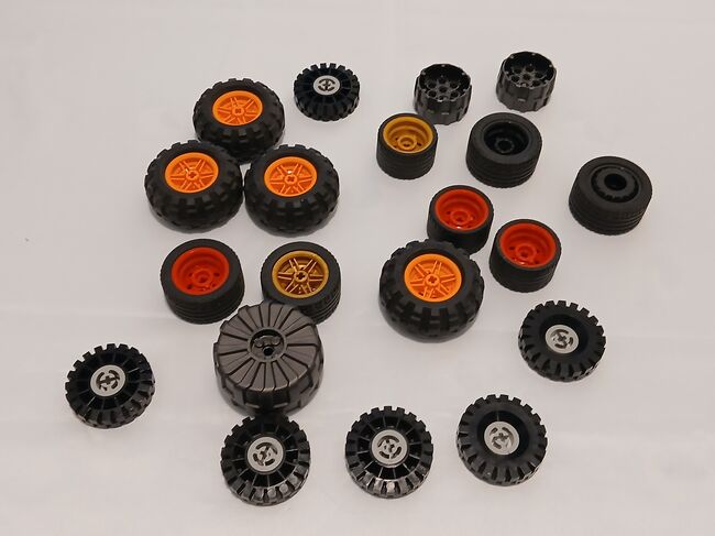 Mixed Large Wheels + Tyres, Lego, Giles, other, Exeter