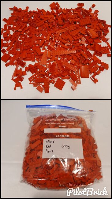 Mixed Red Pieces - 600g, Lego, Giles, other, Exeter, Image 3