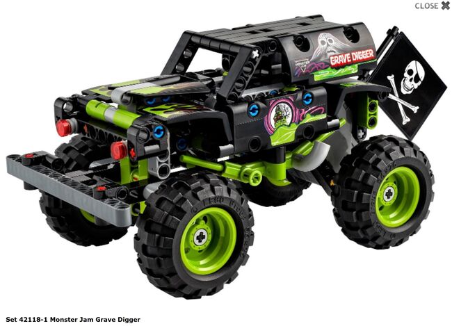Monster Jam Grave, Lego 42118, Sergio, Technic, Läufelfingen