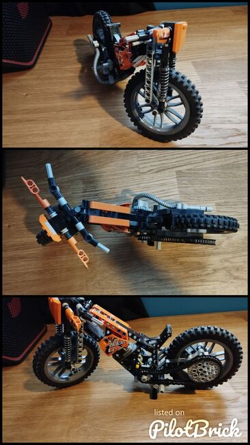 Moto cross Bike, Lego 42007, Holger, Technic, Merzkirchen, Abbildung 4