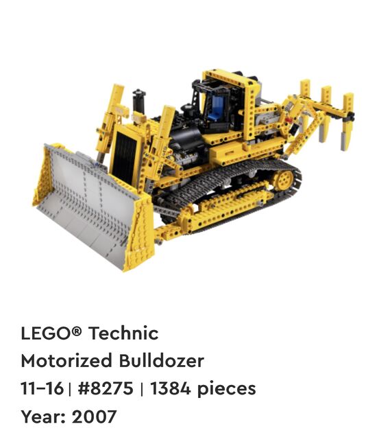Motorized bulldozer, Lego 8275, Blaine Coetzer , Technic, Cape Town