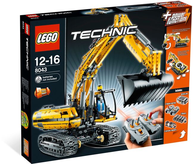 Motorized Excavator, Lego 8043, Christos Varosis, Technic, Serres