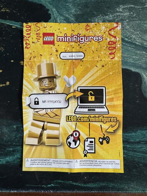 Mr Gold original lego minifigure, Lego Minifigure, Richard, Minifigures, Image 4