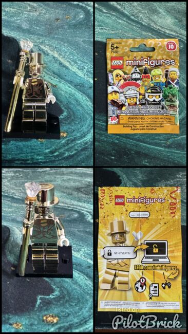 Mr Gold original lego minifigure, Lego Minifigure, Richard, Minifigures, Image 9