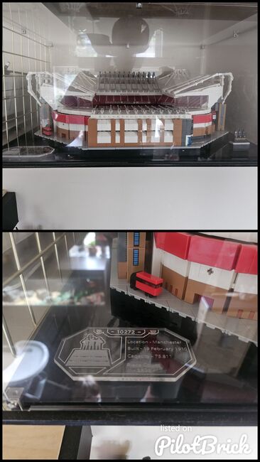 Old trafford in display case, Lego 10272, Marcus , Creator, Minehead, Image 3