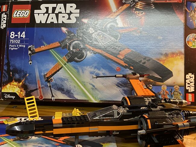 Poe's X-Wing-gebraucht und komplett. Mit Anleitung und Box; voll funktionstüch, Lego 75102, Adriano Troiano, Star Wars, Kaufdorf