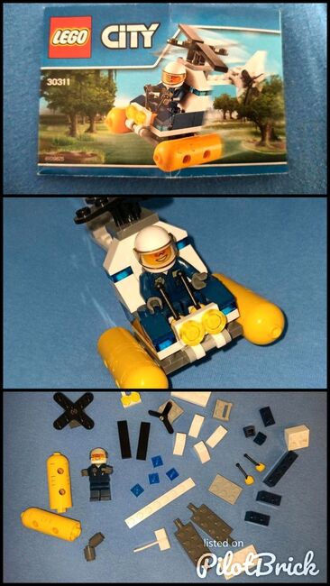 Polizei Flugzeug, Lego 30311, Maren, City, Mettingen, Image 4