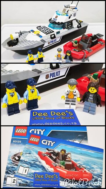 Police Patrol Boat (1), Lego 60129, Dee Dee's - Little Shop of Blocks (Dee Dee's - Little Shop of Blocks), City, Johannesburg, Image 4