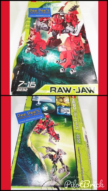Raw-Jaw (2), Lego 2232, Dee Dee's - Little Shop of Blocks (Dee Dee's - Little Shop of Blocks), Hero Factory, Johannesburg, Image 3