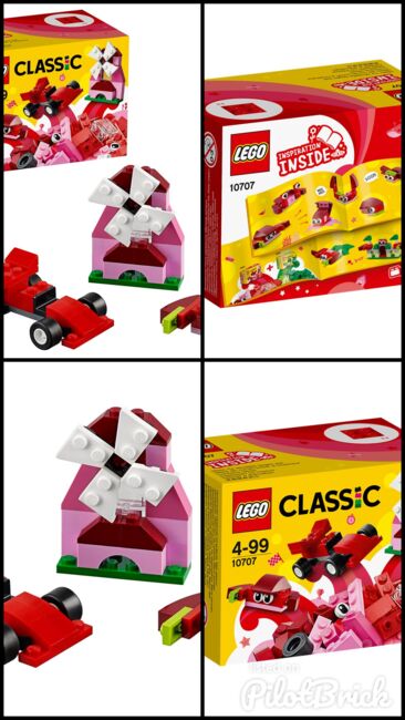 Red Creativity Box, LEGO 10707, spiele-truhe (spiele-truhe), Classic, Hamburg, Abbildung 5
