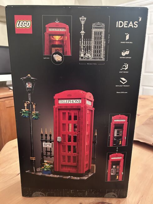 Red London Telephone Box - Lego Ideas - brand new in box, Lego 64998319, Caroline Southall, Ideas/CUUSOO, Stourbridge , Abbildung 3