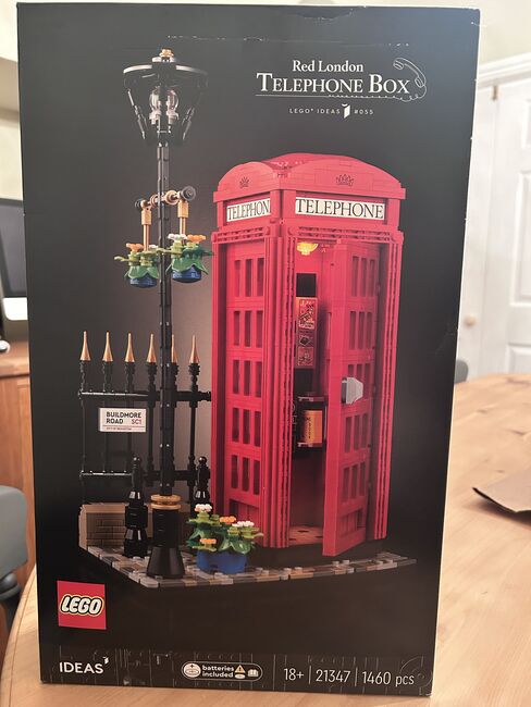 Red London Telephone Box - Lego Ideas - brand new in box, Lego 64998319, Caroline Southall, Ideas/CUUSOO, Stourbridge 