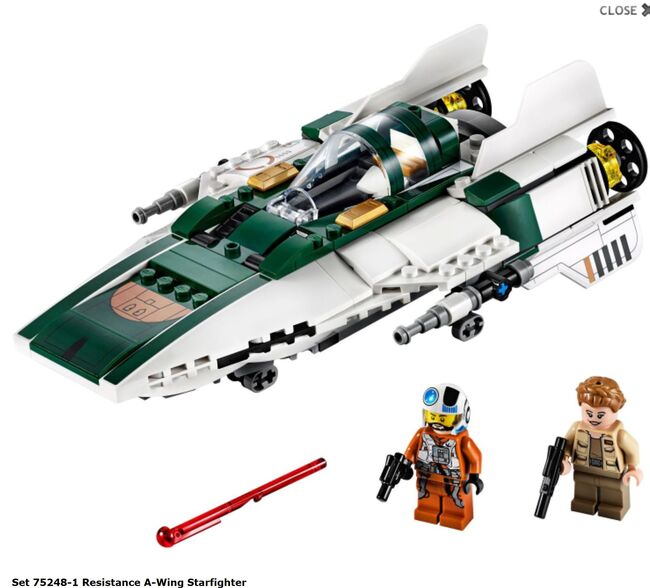 Resistance A-Wing Starfighter, Lego 75248, Sergio, Star Wars, Läufelfingen
