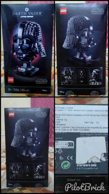 Star wars Darth Vader helmet (834 Pcs), Lego 75304, Zayn, Star Wars, Kochi, Abbildung 5