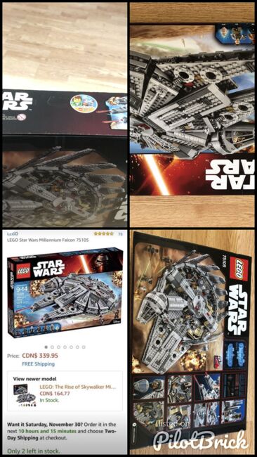 Star Wars Millennium falcon The force awakens NIB, Lego 75105, Fernando, Star Wars, Ottawa, Image 6