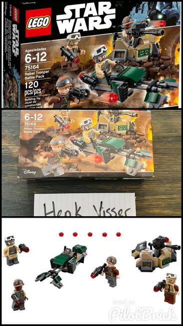 Star Wars Rebel Trooper Battle Pack, Lego 75164, Henk Visser, Star Wars, Johannesburg, Image 4