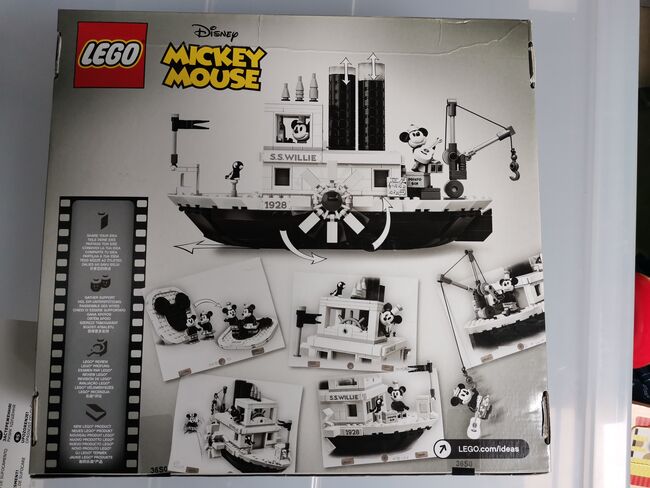 Steamboat Willie Mickey Mouse NEU OVP, Lego 21317, Martin, Disney, Perl, Image 3