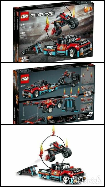 Stunt Show Truck & Bike, Lego 42106, Christos Varosis, Technic, Image 4