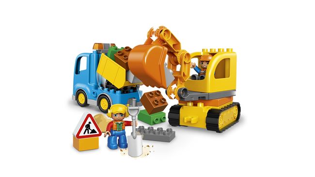 Truck & Tracked Excavator, LEGO 10812, spiele-truhe (spiele-truhe), DUPLO, Hamburg, Image 5
