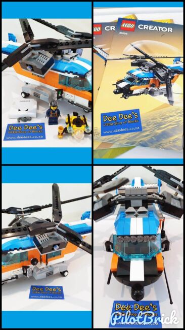 Twin-Rotor Helicopter, Lego 31096, Dee Dee's - Little Shop of Blocks (Dee Dee's - Little Shop of Blocks), Creator, Johannesburg, Image 6