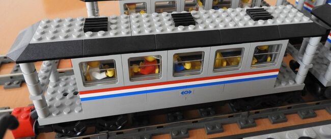 Einmaliges Model vom Lego Krokodil 9V in den Farben Metroliner (Amtrak). Dies ist ein Einzelstück, w, Lego, Christian Schönbauer, Train, Moosseedorf, Image 4