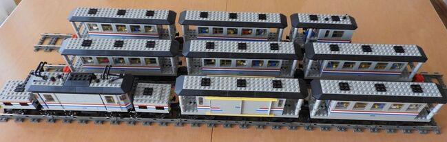 Einmaliges Model vom Lego Krokodil 9V in den Farben Metroliner (Amtrak). Dies ist ein Einzelstück, w, Lego, Christian Schönbauer, Train, Moosseedorf, Image 5