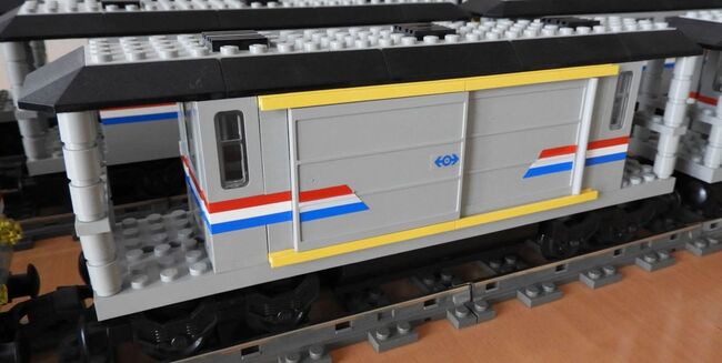 Einmaliges Model vom Lego Krokodil 9V in den Farben Metroliner (Amtrak). Dies ist ein Einzelstück, w, Lego, Christian Schönbauer, Train, Moosseedorf, Image 6
