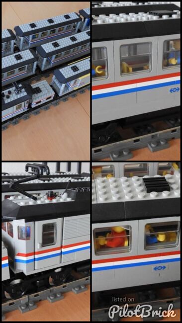 Einmaliges Model vom Lego Krokodil 9V in den Farben Metroliner (Amtrak). Dies ist ein Einzelstück, w, Lego, Christian Schönbauer, Train, Moosseedorf, Image 8