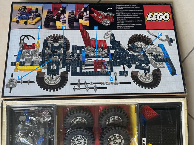 VINTAGE Car Chassis 8860 1980s, Lego 8860, Jese , Technic, Beenleigh, Image 2