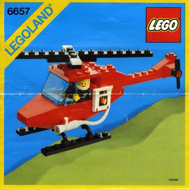 Vintage Patrol Helicopter, Lego, Creations4you, City, Worcester