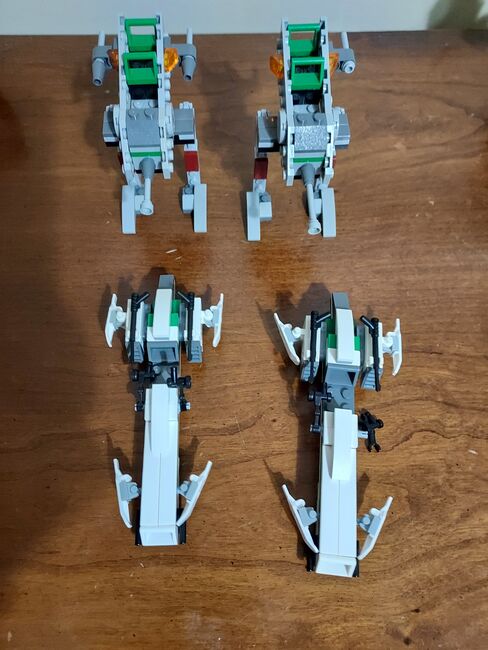 Walkers and speeders from sets 7913 and 8014, Lego 7913 8014, Carter Josephson, Star Wars, Belton