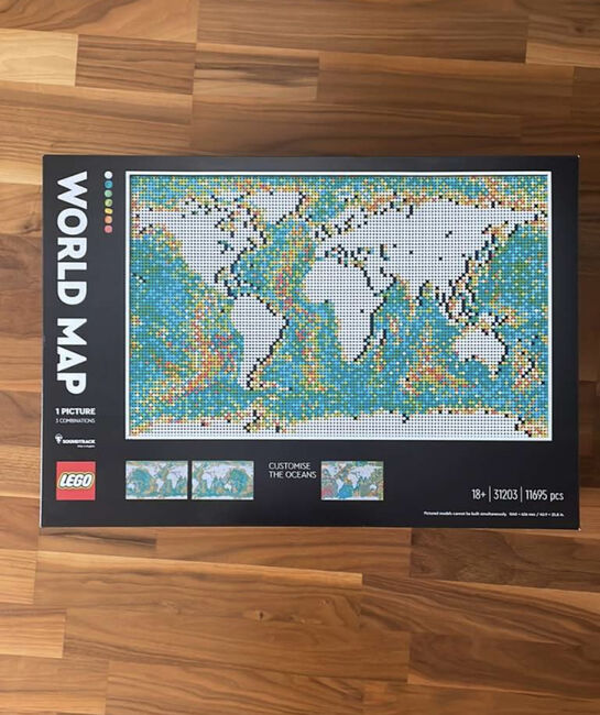 World map Weltkarte 31203 Lego ART, Lego 31203, Evelyne, other, Wien , Image 2
