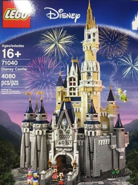 the disney castle lego set
