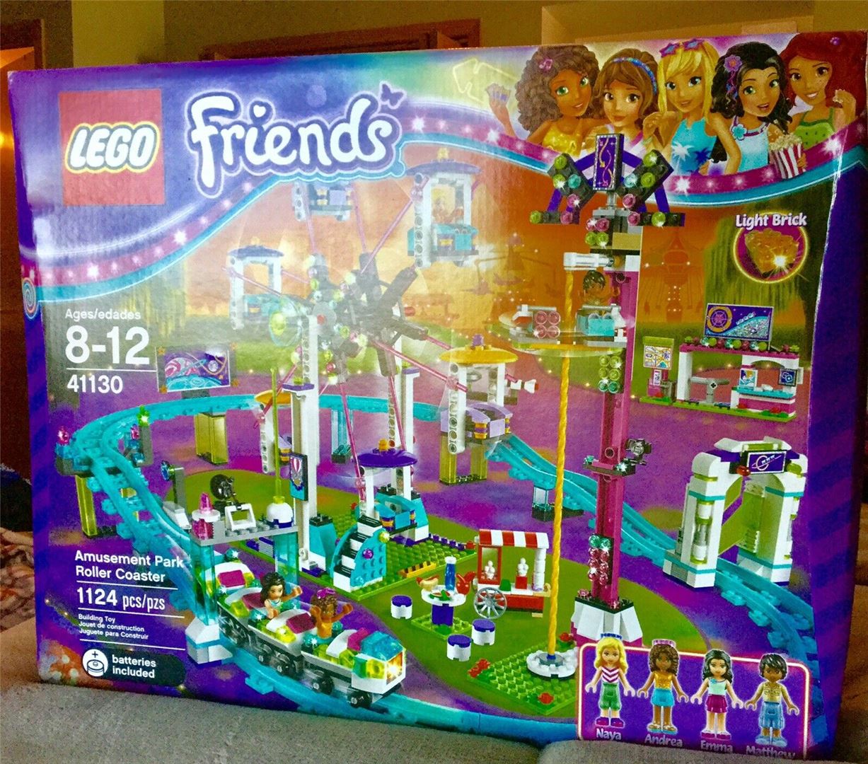 lego friends amusement park roller coaster 41130 toy for girls and boys