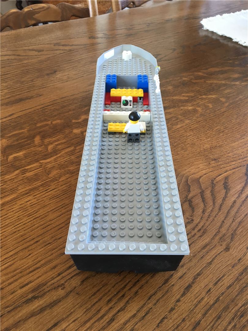 lego white boat hull